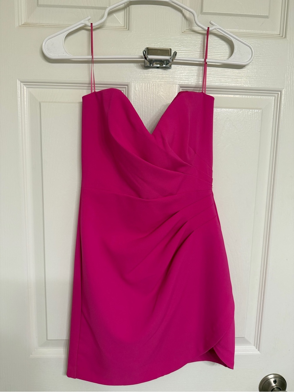 Citylux XS Fuchsia Spaghetti-Strap Mini Dress